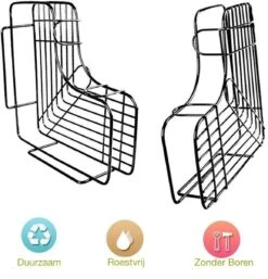 HomeBasics Zelfklevend Doucherek | Zwart | Zonder Boren | Doucherek Met Zuignap | Zuignappen | Doucherek Hoek | Badrek | Douchemandje | Keukenrek | Specerijenrek | Kruidenrek 9 HomeBasics Zelfklevend Doucherek | Zwart | Zonder Boren | Doucherek Met Zuignap | Zuignappen | Doucherek Hoek | Badrek | Douchemandje | Keukenrek | Specerijenrek | Kruidenrek -Merkloos Verkoop 1155x1200 1