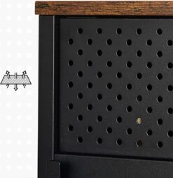 Songmics Opslagkabinet, Dubbel-deurs Vloerkast Met Magnetische Sluiting, Verstelbare Plank, Stalen Frame, Industriële Stijl, Ruimtebesparend, Rustiek Bruin En Zwart LSC102B01 15 Songmics Opslagkabinet, Dubbel-deurs Vloerkast Met Magnetische Sluiting, Verstelbare Plank, Stalen Frame, Industriële Stijl, Ruimtebesparend, Rustiek Bruin En Zwart LSC102B01 -Merkloos Verkoop 1164x1200 5