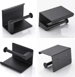 Toiletrolhouder - Wc Rol Houder Met Plankje - Inclusief Haakje - RVS - Waterbestendig - Zwart - Rheme 22 Toiletrolhouder - Wc Rol Houder Met Plankje - Inclusief Haakje - RVS - Waterbestendig - Zwart - Rheme -Merkloos Verkoop 1166x1200 1