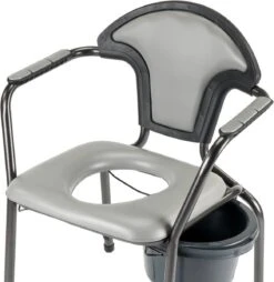 Toiletstoel Grijs Met Comfortabele Zitting En Emmer Met Deksel - Postoel - WC Stoel -Merkloos Verkoop 1166x1200 13