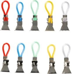 Merkloos Handdoekhaakjes - Handdoekclips - Handdoekklemmetjes - Houders - Klemmetjes - Theedoek - Ophanghaakjes - 15 STUKS
