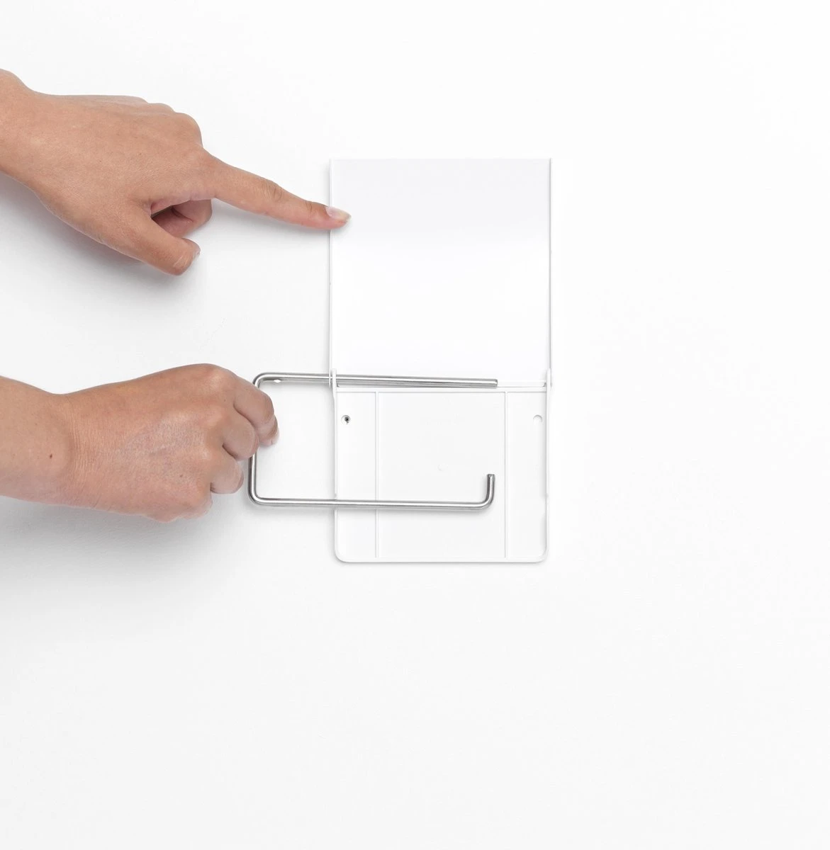 Brabantia ReNew WC Rolhouder - Met Klep - White 9 Brabantia ReNew WC Rolhouder - Met Klep - White - Afbeelding 9