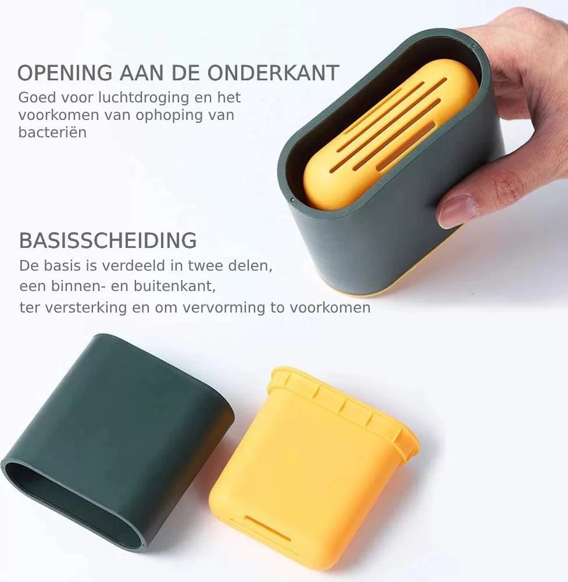 Flexibele Siliconen WC Borstel Met Houder - Hygiënische Toiletborstel Met Ophangsysteem / Wandmontage - Duurzaam En Antibacterieel – Wit 9 Flexibele Siliconen WC Borstel Met Houder - Hygiënische Toiletborstel Met Ophangsysteem / Wandmontage - Duurzaam En Antibacterieel – Wit - Afbeelding 9