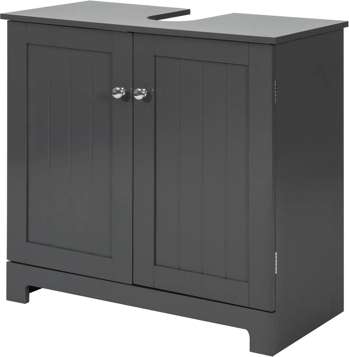 Mara Wastafel Onderkast - Badkamerkast - Wastafelmeubel - Badkamermeubel - Praktisch - Donkergrijs - MDF - 60 X 29 X 60 Cm 1 Mara Wastafel Onderkast - Badkamerkast - Wastafelmeubel - Badkamermeubel - Praktisch - Donkergrijs - MDF - 60 X 29 X 60 Cm