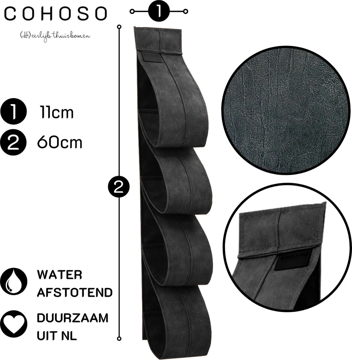 Reserverolhouder Hangend – Toiletrolhouder – Reserve Rolhouder – Zonder Boren – Rolhouder - Muur – Zwart - Antraciet - STOF & SPETTERVRIJ 2 Reserverolhouder Hangend – Toiletrolhouder – Reserve Rolhouder – Zonder Boren – Rolhouder - Muur – Zwart - Antraciet - STOF & SPETTERVRIJ - Afbeelding 2