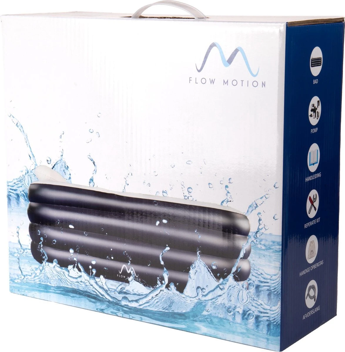 FlowMotion Opblaasbaar Ligbad Met Afdekhoes - Inclusief Pomp En Opbergtas - Ligbad - Zitbad - Zwembad - Opblaasbare Badkuip - Opblaas Bad - Bathtub - Jacuzzi - Opvouwbaar Bad - Badkuip 6 FlowMotion Opblaasbaar Ligbad Met Afdekhoes - Inclusief Pomp En Opbergtas - Ligbad - Zitbad - Zwembad - Opblaasbare Badkuip - Opblaas Bad - Bathtub - Jacuzzi - Opvouwbaar Bad - Badkuip - Afbeelding 6