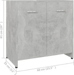VidaXL Badkamerkast 60x33x61 Cm Spaanplaat Betongrijs -Merkloos Verkoop 1184x1200 16