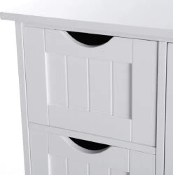 Badkamerkast, Ladekast Met 4 Schuifladen En 1 Deur, Wit, 55 X 81 X 30 Cm -Wastafelonderkast - Badkamermeubel 10 Badkamerkast, Ladekast Met 4 Schuifladen En 1 Deur, Wit, 55 X 81 X 30 Cm -Wastafelonderkast - Badkamermeubel -Merkloos Verkoop 1184x1200 17