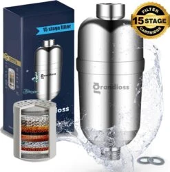 Universele Douchefilter Met Anti Kalk Filter En 15 Filtratie Lagen