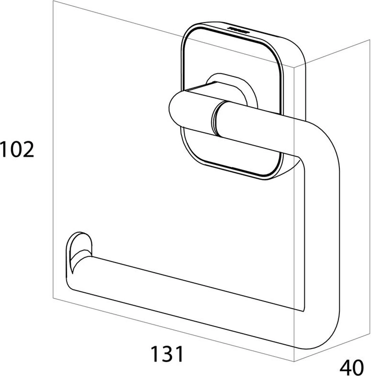 Tiger Carv - Toiletrolhouder Zonder Klep - Zwart 2 Tiger Carv - Toiletrolhouder Zonder Klep - Zwart - Afbeelding 2