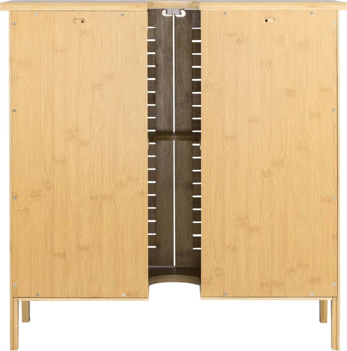Kamyra® Badkamermeubel Bamboe - Badkamerkast, Wastafelmeubel, Onderkast Wastafel - 60x30x60 Cm - Bamboe 6 Kamyra® Badkamermeubel Bamboe - Badkamerkast, Wastafelmeubel, Onderkast Wastafel - 60x30x60 Cm - Bamboe - Afbeelding 6