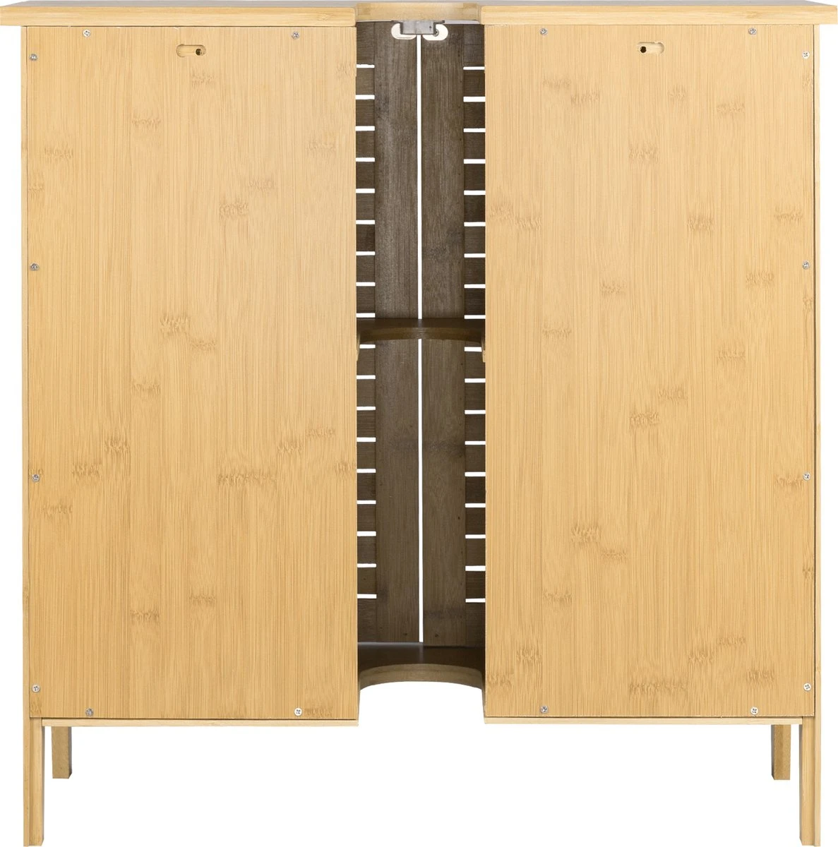 Merkloos Badkamerkast - Ondermeubel Wastafel - Handdoeken Kast - Opbergruimte - Opbergkast Badkamer - Wastafel Onderkast - Hout - Bamboe 4 Merkloos Badkamerkast - Ondermeubel Wastafel - Handdoeken Kast - Opbergruimte - Opbergkast Badkamer - Wastafel Onderkast - Hout - Bamboe - Afbeelding 4