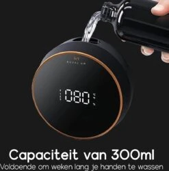 Royal WM - Automatische Zeepdispenser - 300ml - Zwart - Wandmontage - Sensor 17 Royal WM - Automatische Zeepdispenser - 300ml - Zwart - Wandmontage - Sensor -Merkloos Verkoop 1187x1200 7