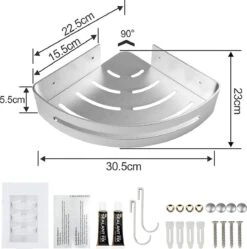 Sens Design Doucherekjes Set Van 3 - Doucherek Zonder Boren - Zilver 22 Sens Design Doucherekjes Set Van 3 - Doucherek Zonder Boren - Zilver -Merkloos Verkoop 1189x1200 5