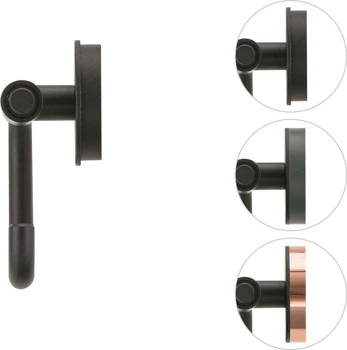 Tiger Urban - Toiletrolhouder Zonder Klep - Zwart 4 Tiger Urban - Toiletrolhouder Zonder Klep - Zwart - Afbeelding 4