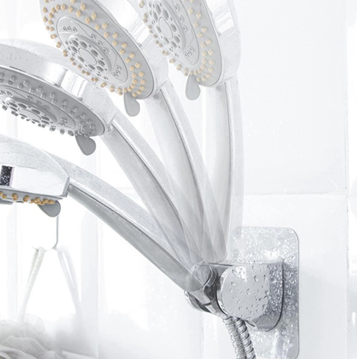 Merkloos Douchekophouder – Douchekop Houder – Handdouchehouder – Douchehouder - Zonder Boren – Verstelbaar - Zelfklevend - Met Haakje 3 Merkloos Douchekophouder – Douchekop Houder – Handdouchehouder – Douchehouder - Zonder Boren – Verstelbaar - Zelfklevend - Met Haakje - Afbeelding 3