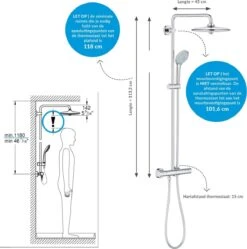 GROHE Euphoria 260 Regendouche - ø 26cm - Met Thermostaatkraan - Chroom 31 GROHE Euphoria 260 Regendouche - ø 26cm - Met Thermostaatkraan - Chroom -Merkloos Verkoop 1192x1200 13