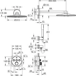 GROHE Grohtherm SmartControl Regendouche - Inbouw - ø 31 Cm - Rond -Chroom -Merkloos Verkoop 1193x1200 8
