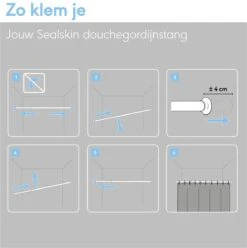 Sealskin Douchegordijnstang - 110-185 Cm - Wit 5 Sealskin Douchegordijnstang - 110-185 Cm - Wit -Merkloos Verkoop 1194x1200 10