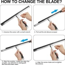 Douchewisser Met Ophangsysteem- Badkamer Accessoires- Raamwisser - Trekker Douche -Merkloos Verkoop 1196x1200 5