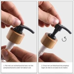 MAESON Glazen Zeepdispener Set Voor Handzeep En Afwasmiddel – Zeeppompje Keuken – Keukenaccesoires - Zwart/Wit 11 MAESON Glazen Zeepdispener Set Voor Handzeep En Afwasmiddel – Zeeppompje Keuken – Keukenaccesoires - Zwart/Wit -Merkloos Verkoop 1197x1200 13