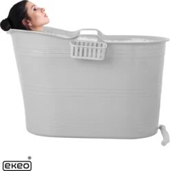 EKEO Zitbad - 210L - Mobiele Badkuip - Bath Bucket - Wit -Merkloos Verkoop 1197x1200 17