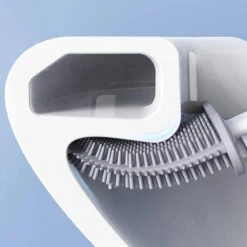 Easy Clean - Flexible Siliconen Wc Borstel Met Houder - Gesloten Onderkant - Ophangbaar - Vernieuwd Design - Toiletborstel - Wit - WC Borstel -Merkloos Verkoop 1198x1200 7