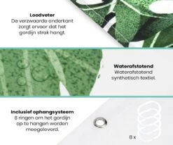 Loti Living Douchegordijn Anti Schimmel – Strelitzia - Inclusief Ringen – Waterdicht - Polyester - Douchegordijn 120x200 Cm 6 Loti Living Douchegordijn Anti Schimmel – Strelitzia - Inclusief Ringen – Waterdicht - Polyester - Douchegordijn 120x200 Cm -Merkloos Verkoop 1200x1000 22