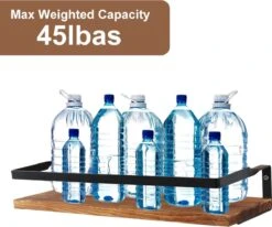 Zwevende Wandplank - 2 Stuks - 40cm - Handdoekhouder En 8 Haakjes - Badkamerplank Decoratieve Muur Opbergplanken Voor Badkamer Slaapkamer, Woonkamer, Keuken Plank 20 Zwevende Wandplank - 2 Stuks - 40cm - Handdoekhouder En 8 Haakjes - Badkamerplank Decoratieve Muur Opbergplanken Voor Badkamer Slaapkamer, Woonkamer, Keuken Plank -Merkloos Verkoop 1200x1003 3