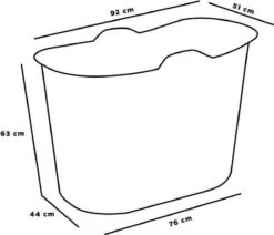 Zitbad Voor Volwassenen - Bath Bucket - Blauw - 200L 18 Zitbad Voor Volwassenen - Bath Bucket - Blauw - 200L -Merkloos Verkoop 1200x1031 1