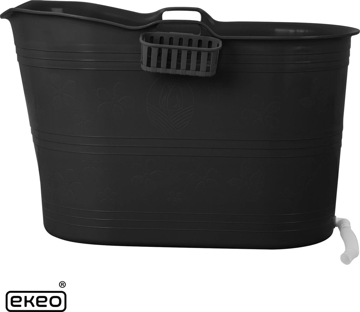 EKEO Zitbad - 210L - Mobiele Badkuip - Bath Bucket - Zwart 2 EKEO Zitbad - 210L - Mobiele Badkuip - Bath Bucket - Zwart - Afbeelding 2
