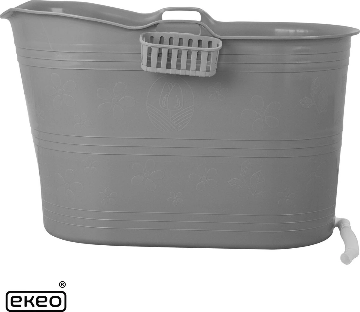 EKEO Zitbad - 210L - Mobiele Badkuip - Bath Bucket - Ijsbad- Tuinbad - Grijs 2 EKEO Zitbad - 210L - Mobiele Badkuip - Bath Bucket - Ijsbad- Tuinbad - Grijs - Afbeelding 2