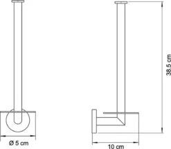 Wc Rolhouder Reserverolhouder Toiletrolhouder Voor 3 Rollen Zwart - Badkamer Accessoires - Hangend -Merkloos Verkoop 1200x1046