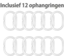 Douchegordijn 120x200 Cm (Small) - Met Ophangringen - Polyester - Wasbaar En Duurzaam - Blue Petals -Merkloos Verkoop 1200x1048 1