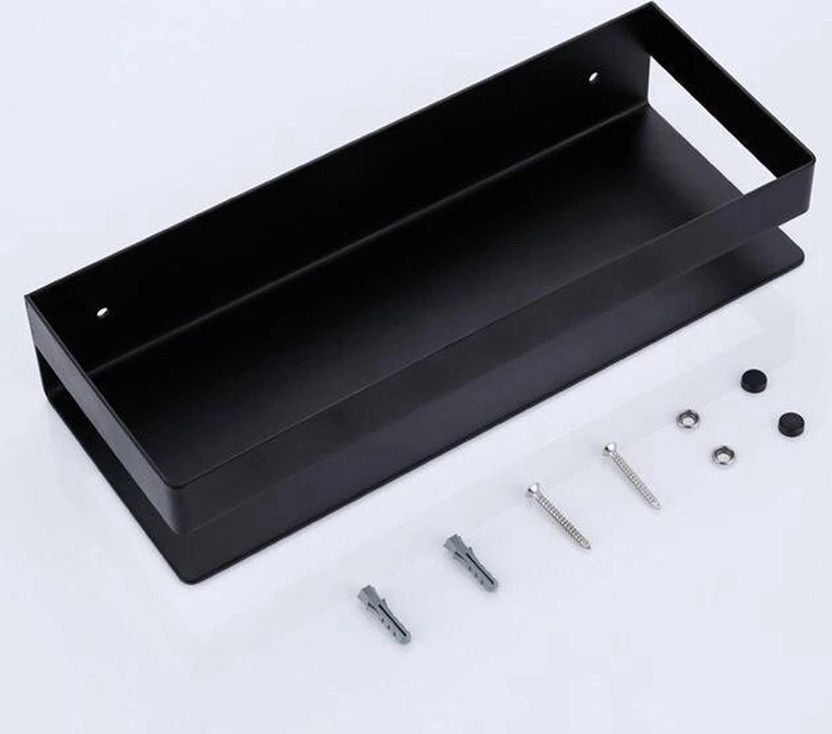 Merkloos Doucherek- Douchemand- Badkamerrek- Badkamer Organiser- Badkamer Organizer-Rekje Voor In De Douche- Badkamer Plank-Rekje Voor Shampoo- RVS- Zonder Boren- Zelfklevend- Rechthoek Vorm- Met Of Zonder Schroeven- Ophangbaar- Met Lijm- 20 Cm- Zwart 9 Merkloos Doucherek- Douchemand- Badkamerrek- Badkamer Organiser- Badkamer Organizer-Rekje Voor In De Douche- Badkamer Plank-Rekje Voor Shampoo- RVS- Zonder Boren- Zelfklevend- Rechthoek Vorm- Met Of Zonder Schroeven- Ophangbaar- Met Lijm- 20 Cm- Zwart - Afbeelding 9