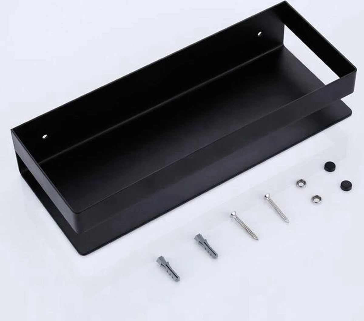 Merkloos Doucherek- Douchemand- Badkamerrek- Badkamer Organiser- Badkamer Organizer-Rekje Voor In De Douche- Badkamer Plank-Rekje Voor Shampoo- RVS- Zonder Boren- Zelfklevend- Rechthoek Vorm- Met Of Zonder Schroeven- Ophangbaar- Met Lijm- 40 Cm- Zwart 8 Merkloos Doucherek- Douchemand- Badkamerrek- Badkamer Organiser- Badkamer Organizer-Rekje Voor In De Douche- Badkamer Plank-Rekje Voor Shampoo- RVS- Zonder Boren- Zelfklevend- Rechthoek Vorm- Met Of Zonder Schroeven- Ophangbaar- Met Lijm- 40 Cm- Zwart - Afbeelding 8