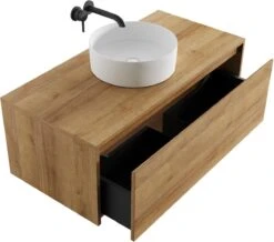 Badkamermeubel Jelsey 100 Cm Eiken - Met Waskom 14 Badkamermeubel Jelsey 100 Cm Eiken - Met Waskom -Merkloos Verkoop 1200x1060 3