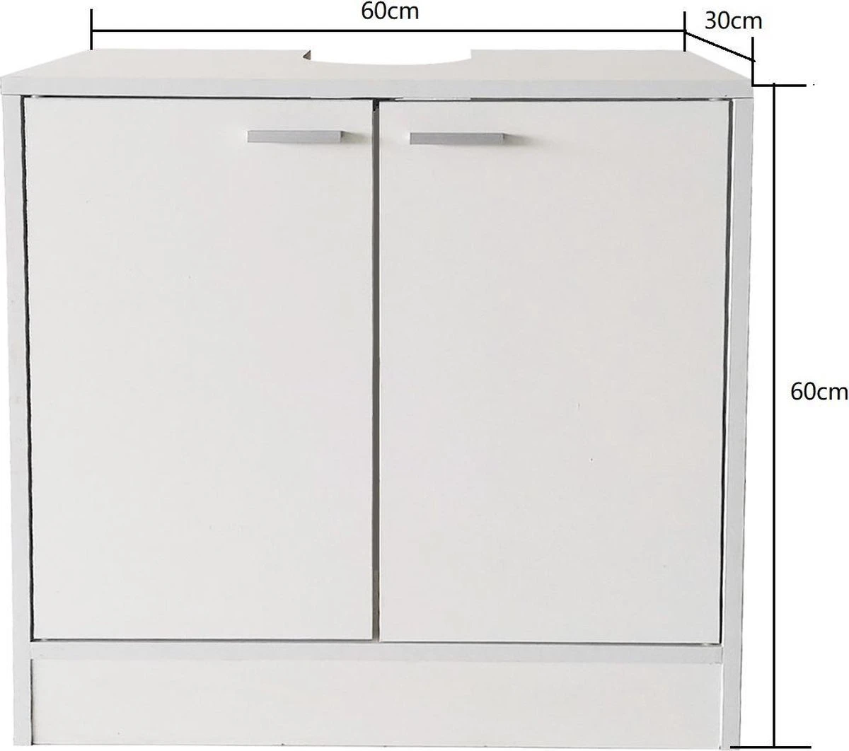 Wastafel Onderkast - Onderbouw Kast Wastafel - Badkamermeubel 5 Wastafel Onderkast - Onderbouw Kast Wastafel - Badkamermeubel - Afbeelding 5