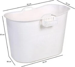 Zitbad Voor Volwassenen - Bath Bucket - Wit - 200L -Merkloos Verkoop 1200x1065 3
