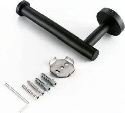 Design Toiletrolhouder - WC Rolhouder - RVS Mat Zwart - Incl. Schroeven -Merkloos Verkoop 1200x1085