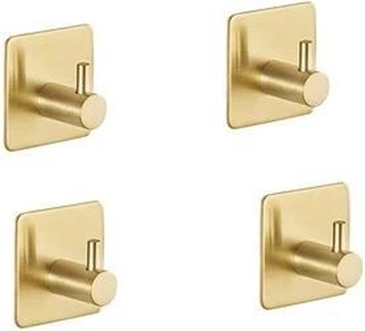 Merkloos Zelfklevende Handdoekhaakjes - Set Van 4 - Goud Kleurig - Voor Badkamer Of Keuken | Handdoekhaakjes Rvs | Handdoekhaakjes Goud Zelfklevend | Handdoekhaak Goud | Handdoek 4 Merkloos Zelfklevende Handdoekhaakjes - Set Van 4 - Goud Kleurig - Voor Badkamer Of Keuken | Handdoekhaakjes Rvs | Handdoekhaakjes Goud Zelfklevend | Handdoekhaak Goud | Handdoek - Afbeelding 4