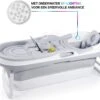 HelloBath Opvouwbaar Zitbad - Bath Bucket - 148cm - 220L - Extra Lang - Incl. Badkussen & Opberghoes