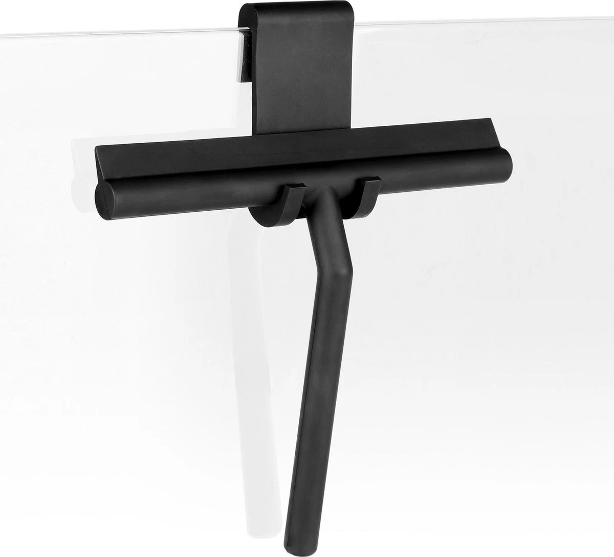 Douchewisser Met Ophanghaak – Trekker Douche – Douchetrekker Voor Badkamer – Raamwisser Douche – Zwart 1 Douchewisser Met Ophanghaak – Trekker Douche – Douchetrekker Voor Badkamer – Raamwisser Douche – Zwart