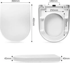 Merkloos WC Bril-Toiletbril-Soft Close En Quick-release-functie 8 Merkloos WC Bril-Toiletbril-Soft Close En Quick-release-functie -Merkloos Verkoop 1200x1090 4