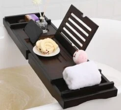 Merkloos Decopatent® Badplank - Uitschuifbaar 75 -> 110 Cm - Verstelbaar Bamboe Badrekje Voor In Bad - Boekenhouder - Tablethouder - Bruin 9 Merkloos Decopatent® Badplank - Uitschuifbaar 75 -> 110 Cm - Verstelbaar Bamboe Badrekje Voor In Bad - Boekenhouder - Tablethouder - Bruin -Merkloos Verkoop 1200x1092 5