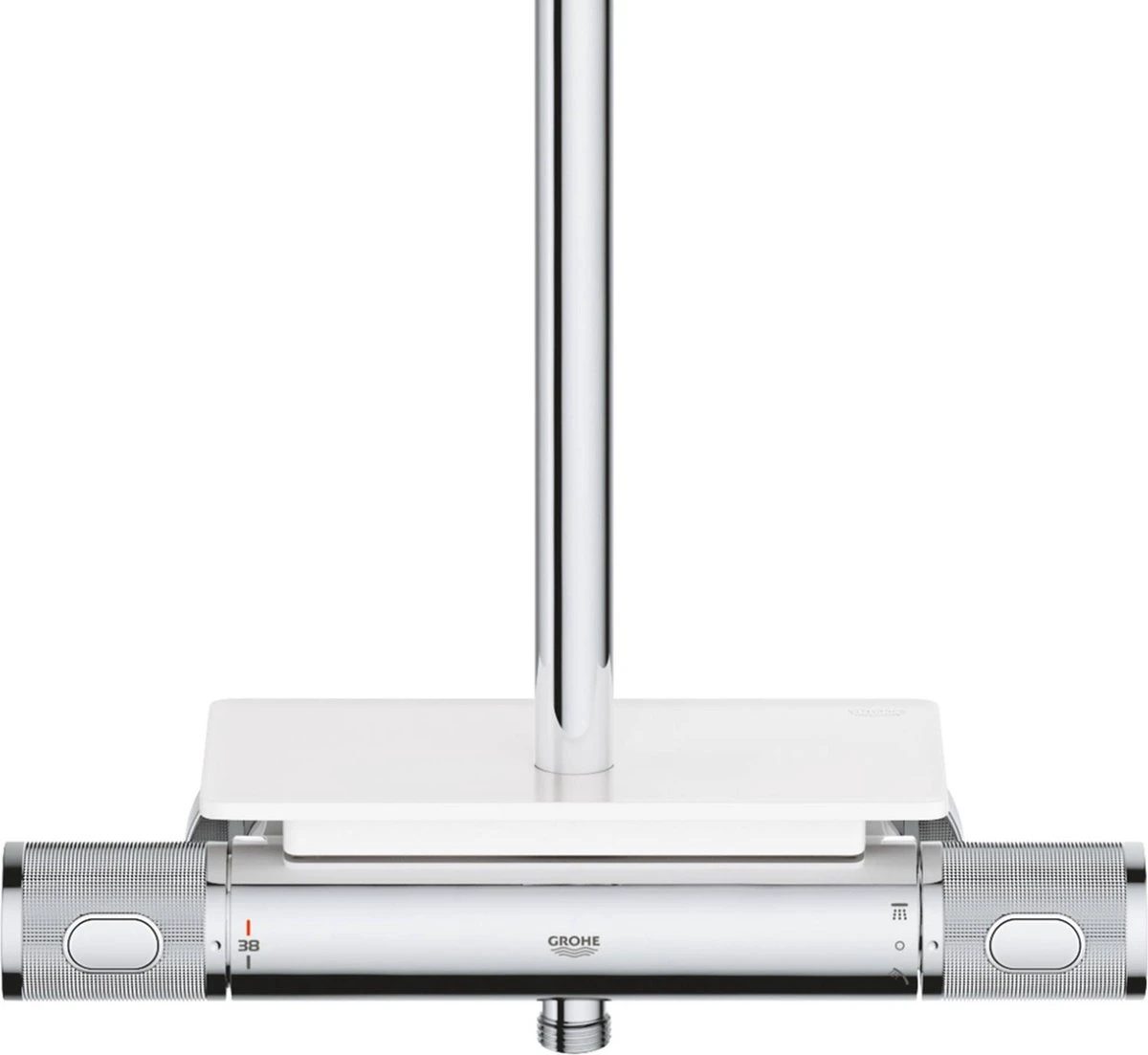 GROHE QuickFix Vitalio Joy 260 Regendouche - CoolTouch - Met Planchet - ø 26 Cm - Chroom 6 GROHE QuickFix Vitalio Joy 260 Regendouche - CoolTouch - Met Planchet - ø 26 Cm - Chroom - Afbeelding 6