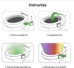 Toiletpotverlichting · Toiletpot · Verlichting · LED · WC · Toilet Lamp · Nachtlamp Verlichting Met Bewegingssensor · Multicolor · 8 Kleuren 8 Toiletpotverlichting · Toiletpot · Verlichting · LED · WC · Toilet Lamp · Nachtlamp Verlichting Met Bewegingssensor · Multicolor · 8 Kleuren -Merkloos Verkoop 1200x1108 7