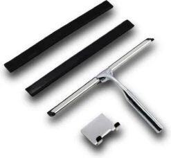 Douchewisser Met Ophanghaak En 2 Extra Strips - Raamwisser Voor Douche - Raamtrekker Chroom 23 Douchewisser Met Ophanghaak En 2 Extra Strips - Raamwisser Voor Douche - Raamtrekker Chroom -Merkloos Verkoop 1200x1109