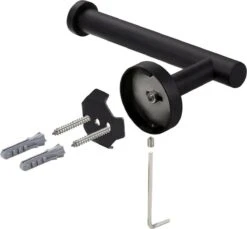 Design Toiletrolhouder - WC Rolhouder - RVS Mat Zwart - Incl. Schroeven -Merkloos Verkoop 1200x1114 1