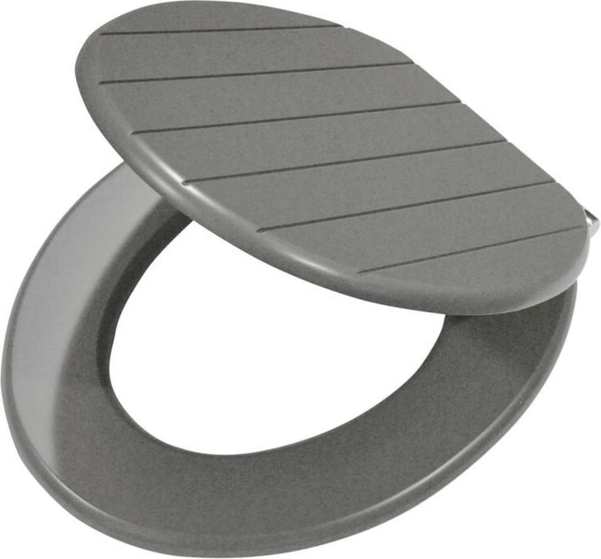 Tiger Baya - Toiletbril - WC Bril - MDF - Grijs 1 Tiger Baya - Toiletbril - WC Bril - MDF - Grijs